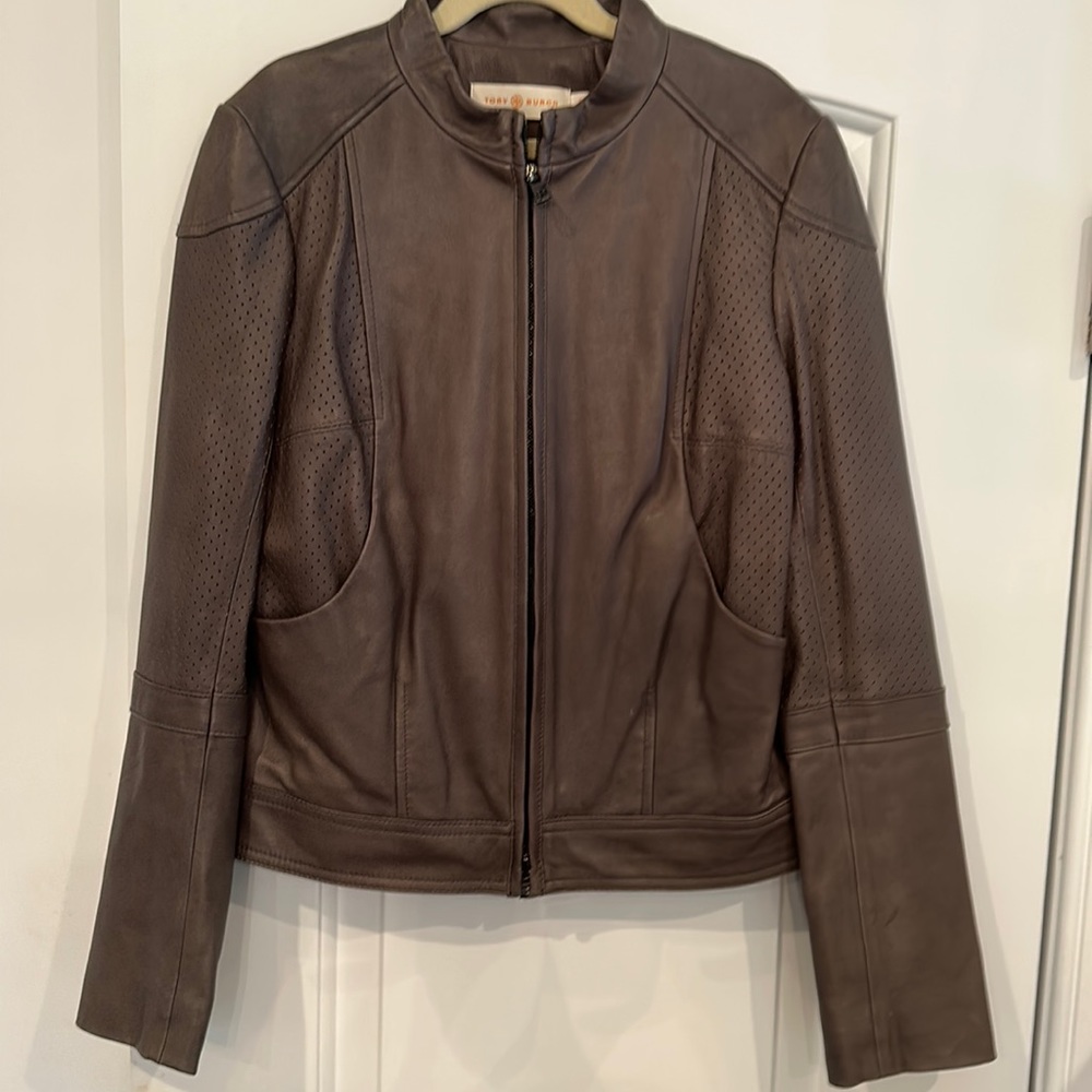 TORY BURCH leather jacket